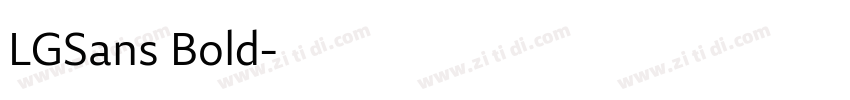 LGSans Bold字体转换